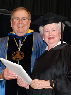 President John Hilpert and Jutta Karnstedt Ferretti